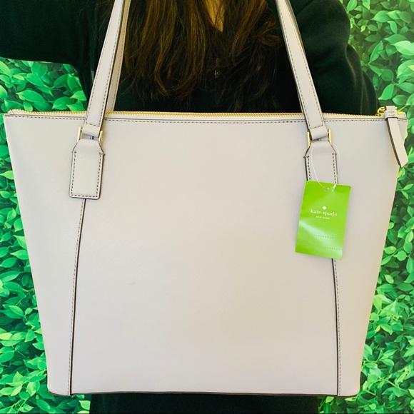 Kate Spade Cameron Large Pocket Tote Icy Lavender - Picture 2 of 8